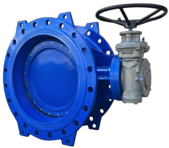 Double eccentric butterfly valve with gearbox — oil and gas valves Egypt from ESG