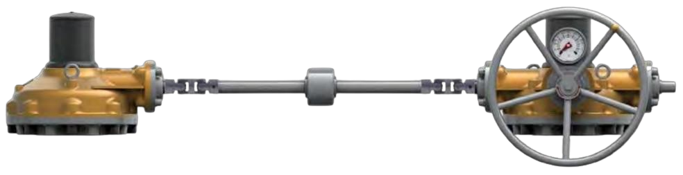 Declutch-able gearbox with extension spindle — ESG Egypt